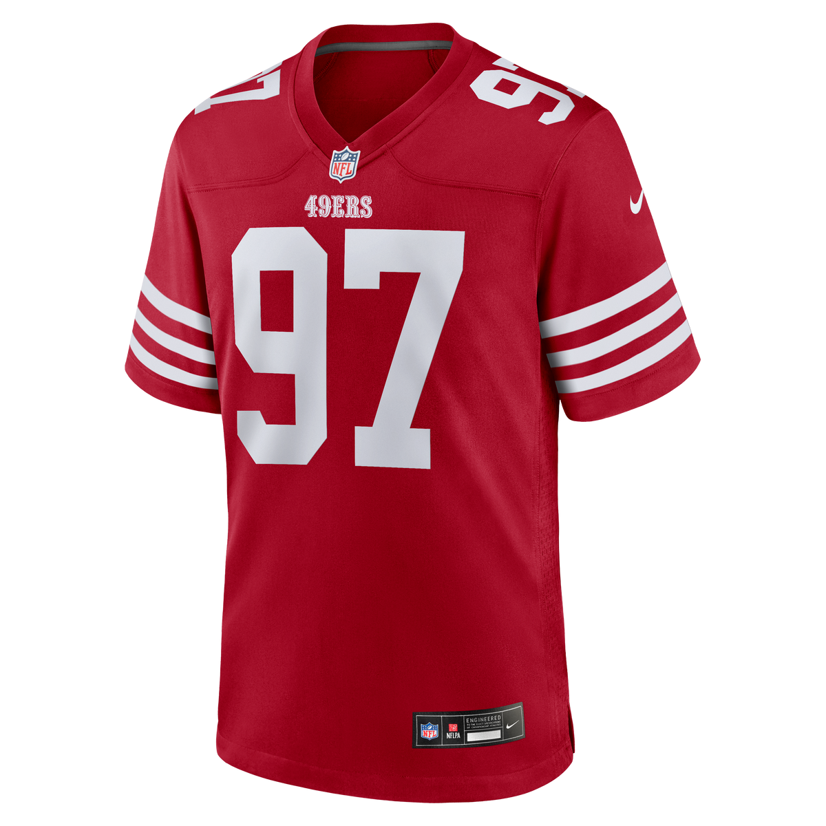 Men's San Francisco 49ers Nick Bosa Nike White Player Game Jersey