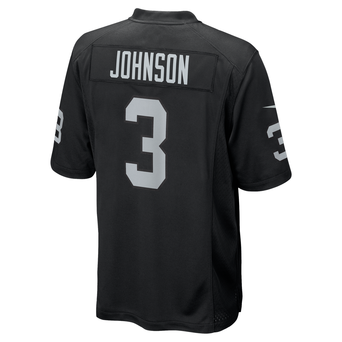 Men's Las Vegas Raiders Taron Johnson Nike Black Team Game Jersey