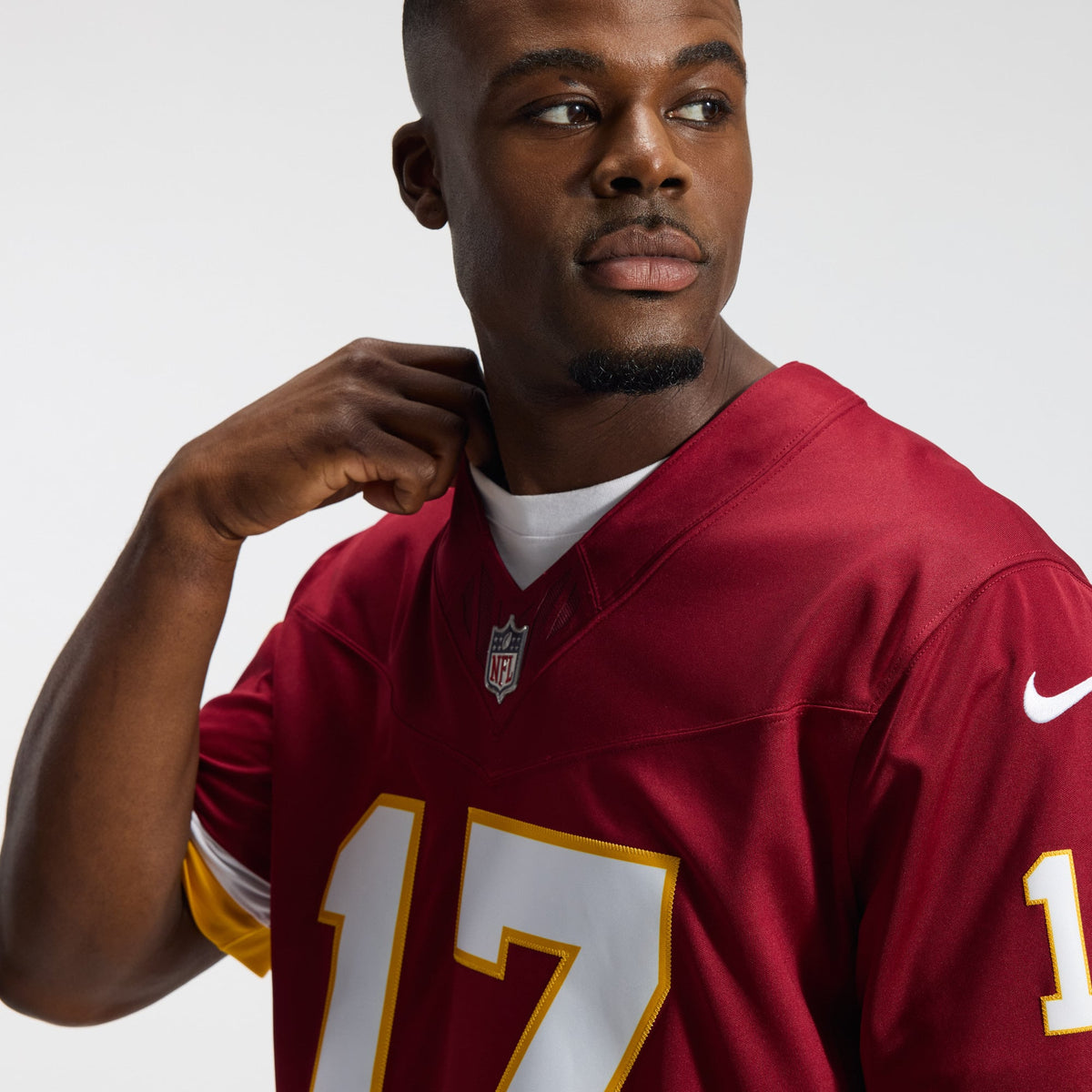 Men's Washington Commanders Terry McLaurin Nike White Vapor F.U.S.E. Stitched Limited Jersey