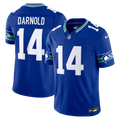 Men's Seattle Seahawks Sam Darnold Nike Royal Alternate Vapor F.U.S.E. Stitched Limited Jersey