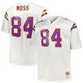 Men's Minnesota Vikings Randy Moss Mitchell & Ness White Big & Tall 1998 Legacy Retired Player Jersey