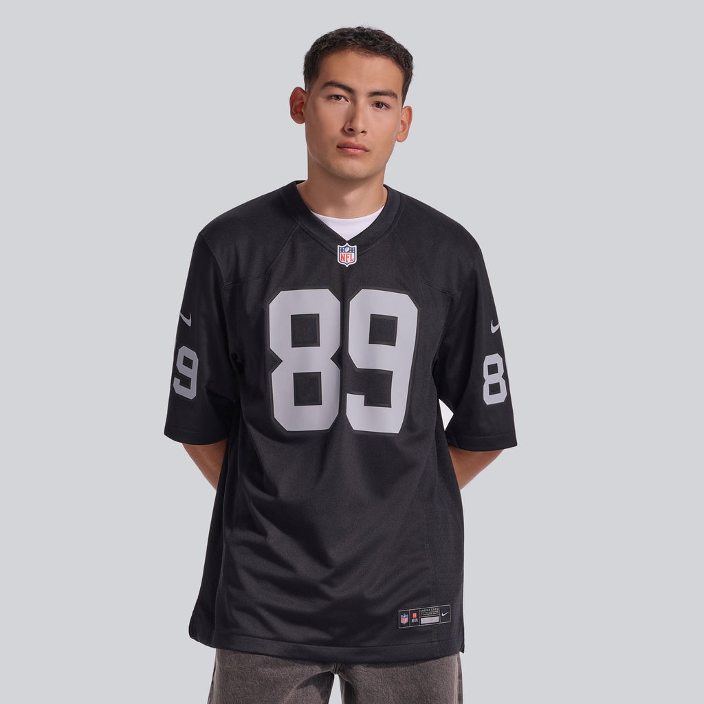 Men's Las Vegas Raiders Brock Bowers Nike Black  Player Game Jersey