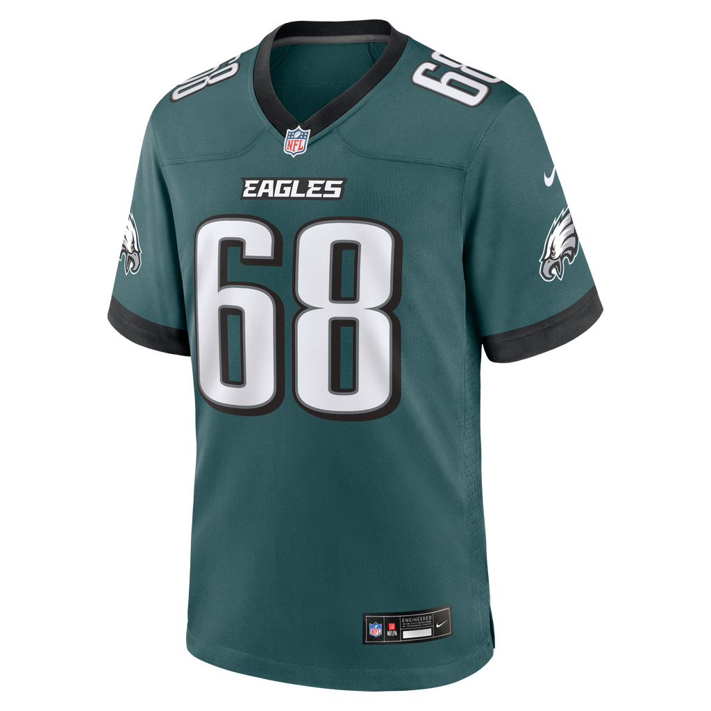 Men's Philadelphia Eagles Jordan Mailata Nike  Midnight Green Team Game Jersey