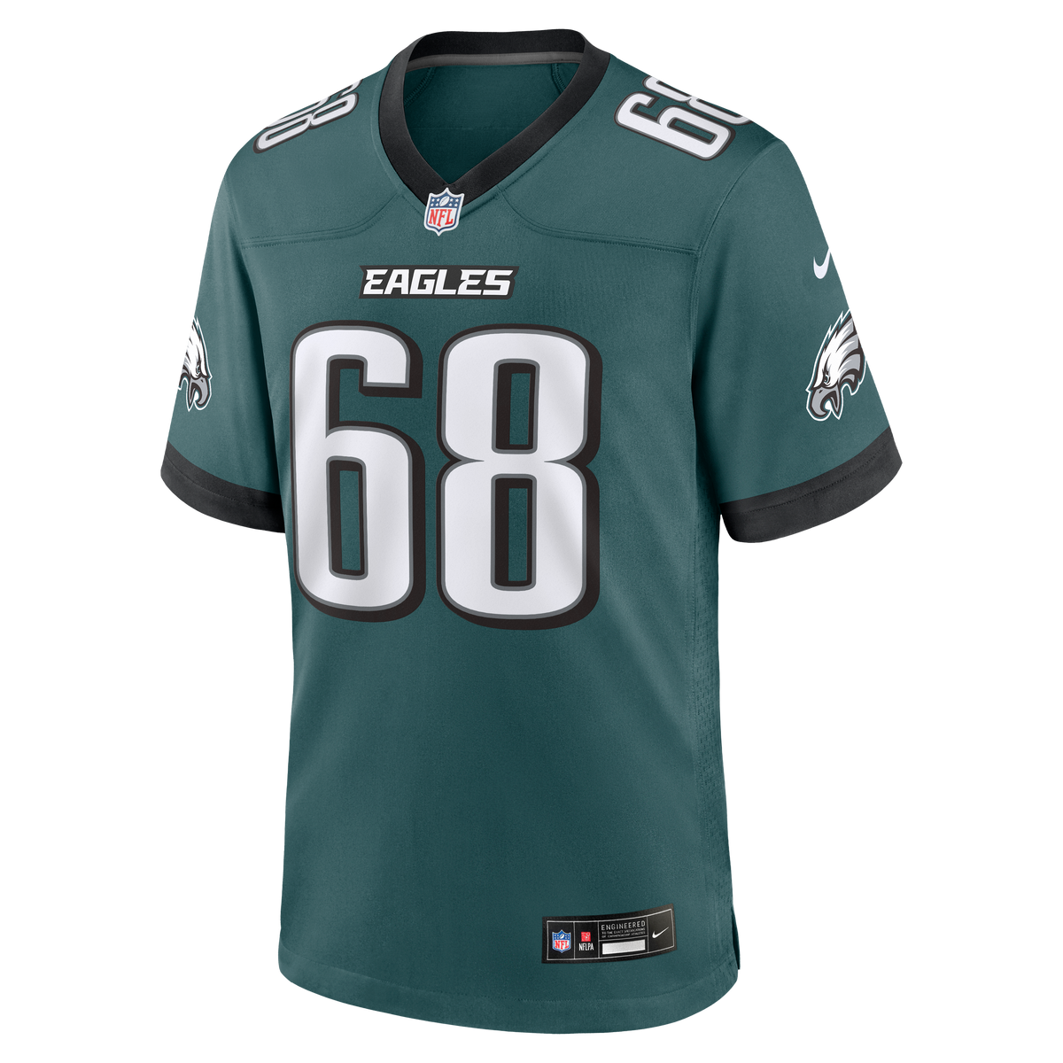 Men's Philadelphia Eagles Jordan Mailata Nike  Midnight Green Team Game Jersey