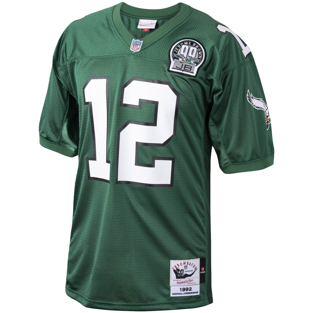Men's Philadelphia Eagles 1994 Randall Cunningham Mitchell & Ness White Authentic Throwback Retired Player Jersey