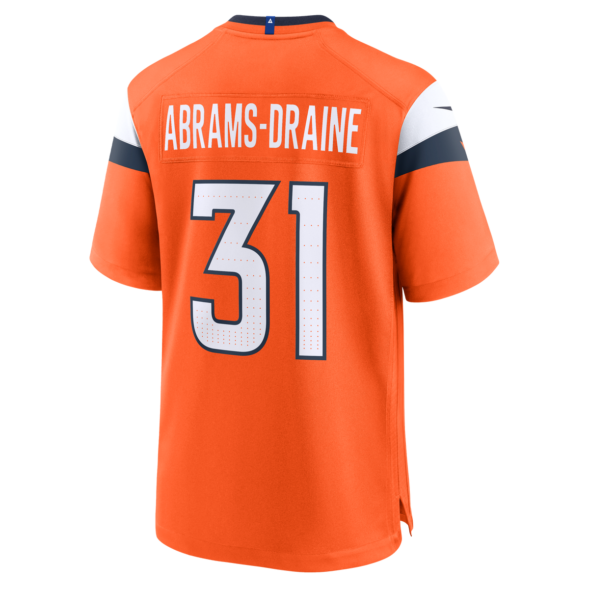 Men's Denver Broncos Kris Abrams-Draine Nike  Orange Team Game Jersey