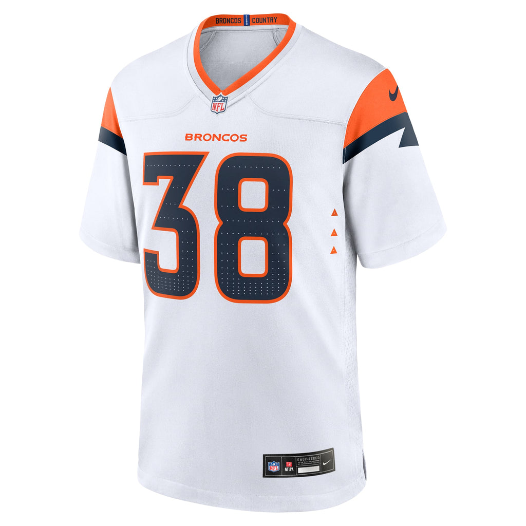 Men's Denver Broncos Jaleel McLaughlin Nike  Orange Team Game Jersey