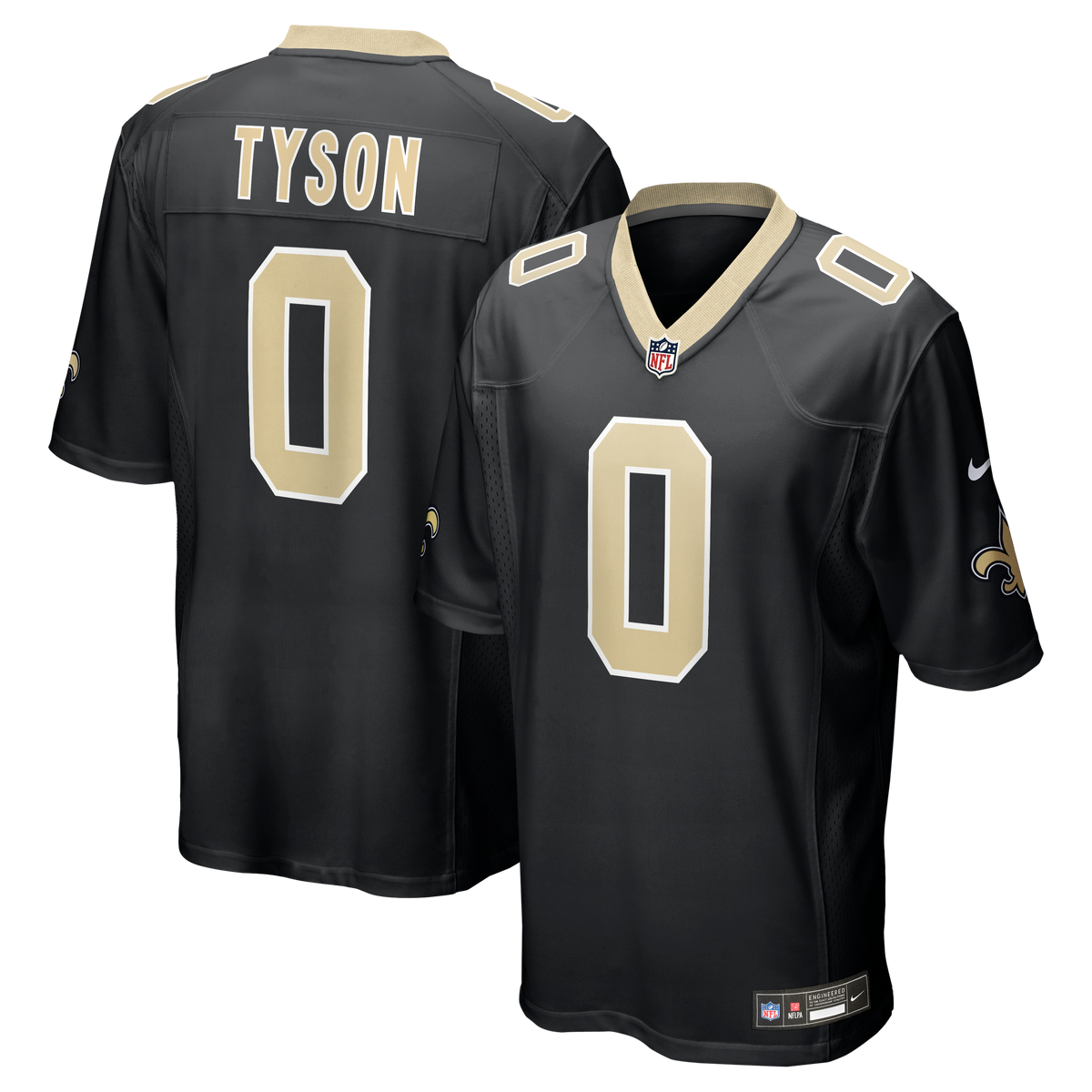 Men's New Orleans Saints Jordyn Tyson Nike Gold Alternate Game Jersey