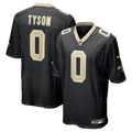 Men's New Orleans Saints Jordyn Tyson Nike Black Team Game Jersey