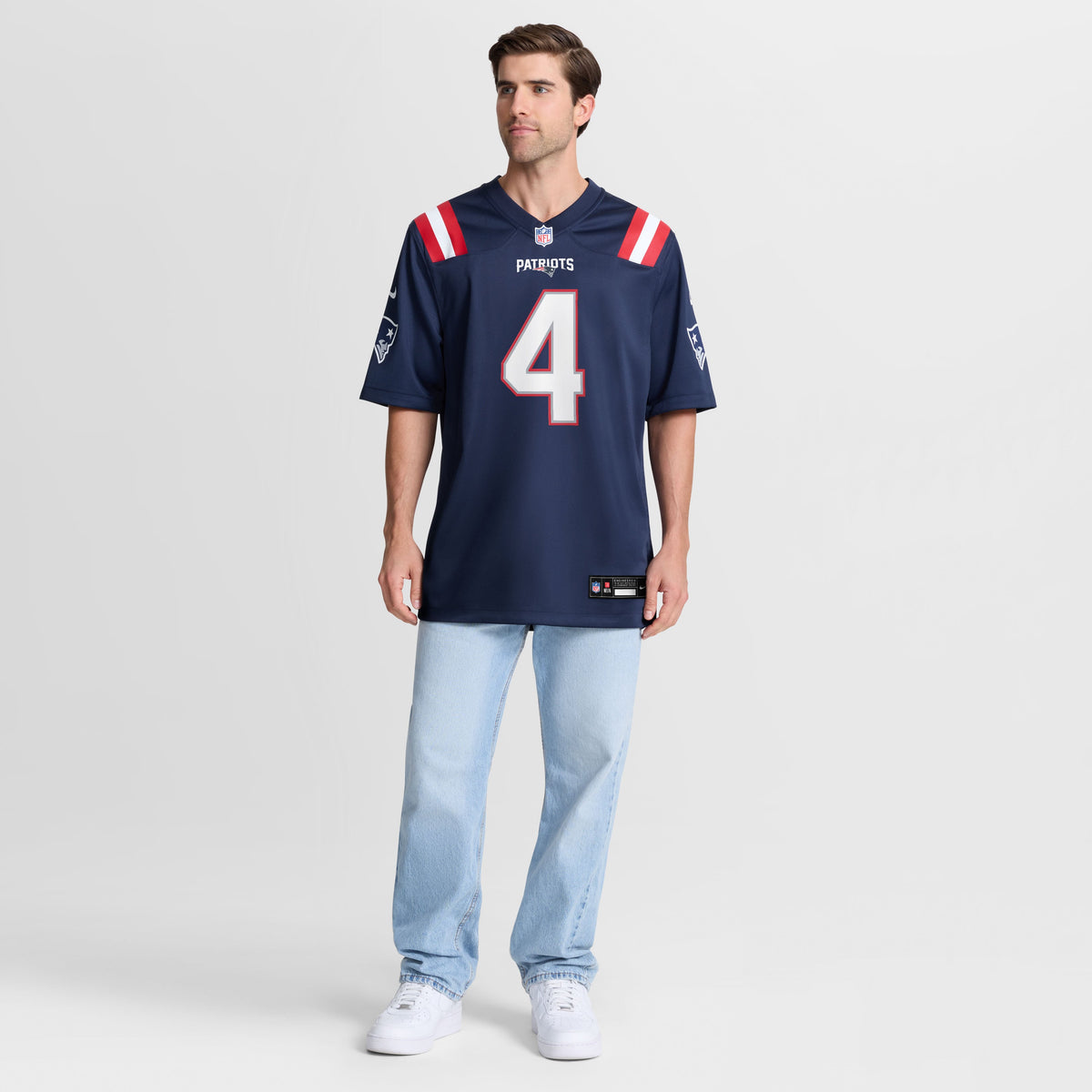 Men's New England Patriots Craig Woodson Nike Navy Team Game Jersey