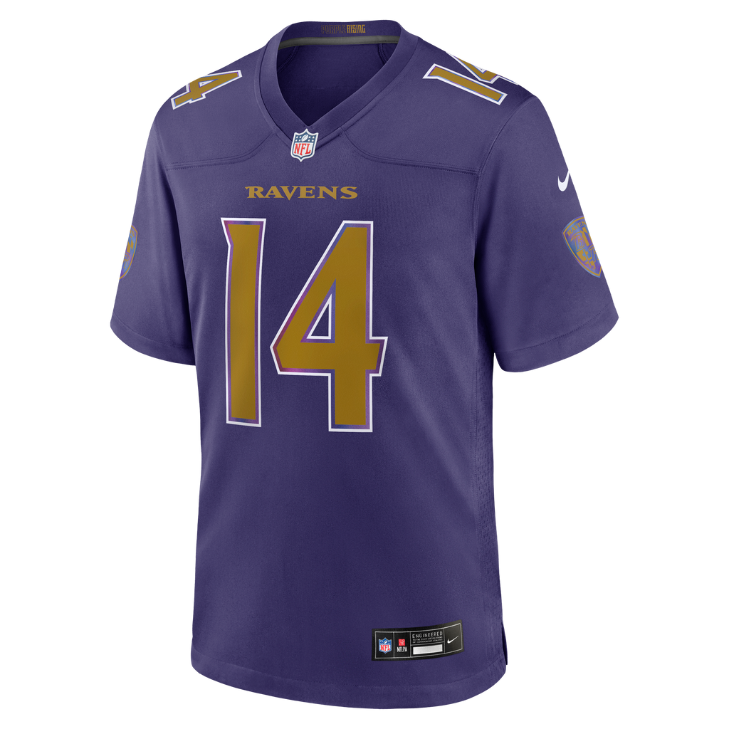 Men's Baltimore Ravens Kyle Hamilton Nike Black Alternate Game Jersey