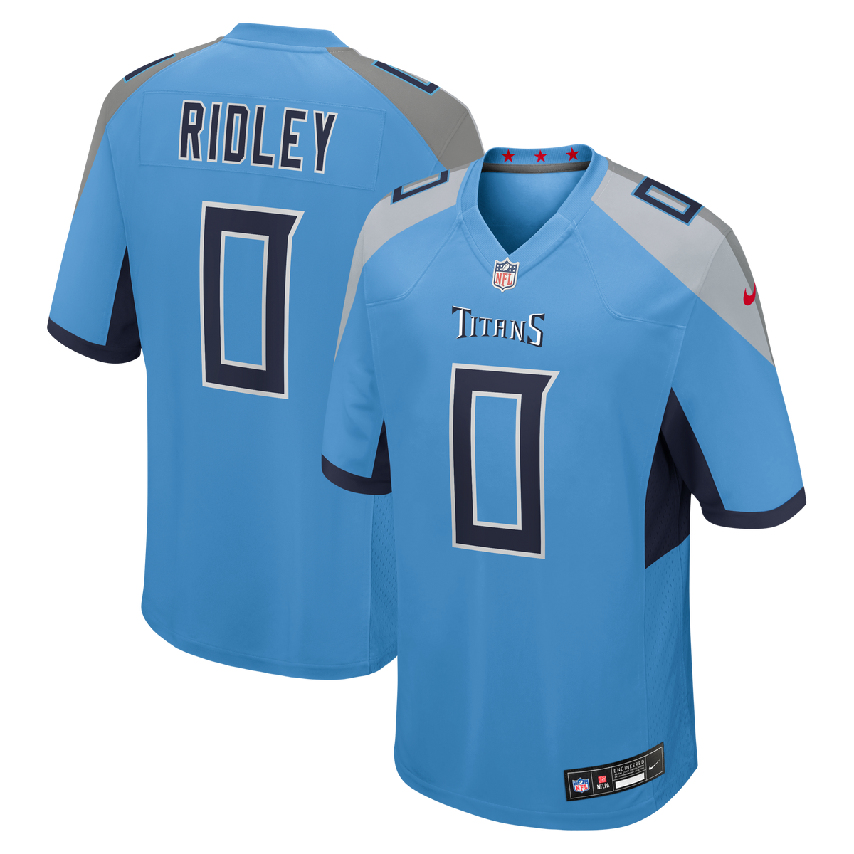 Men's Tennessee Titans Calvin Ridley Nike  Light Blue Team Game Jersey