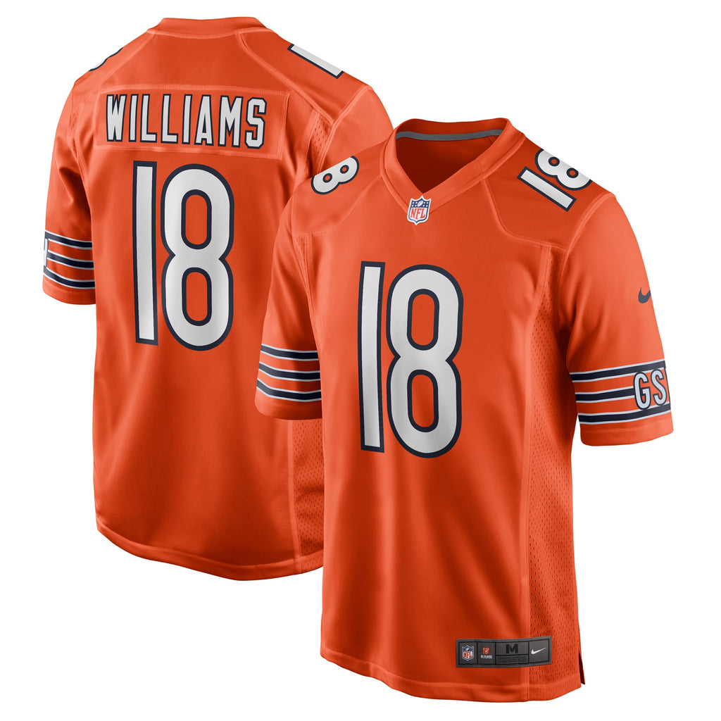 Men's Chicago Bears Caleb Williams Nike Orange Alternate  Player Game Jersey