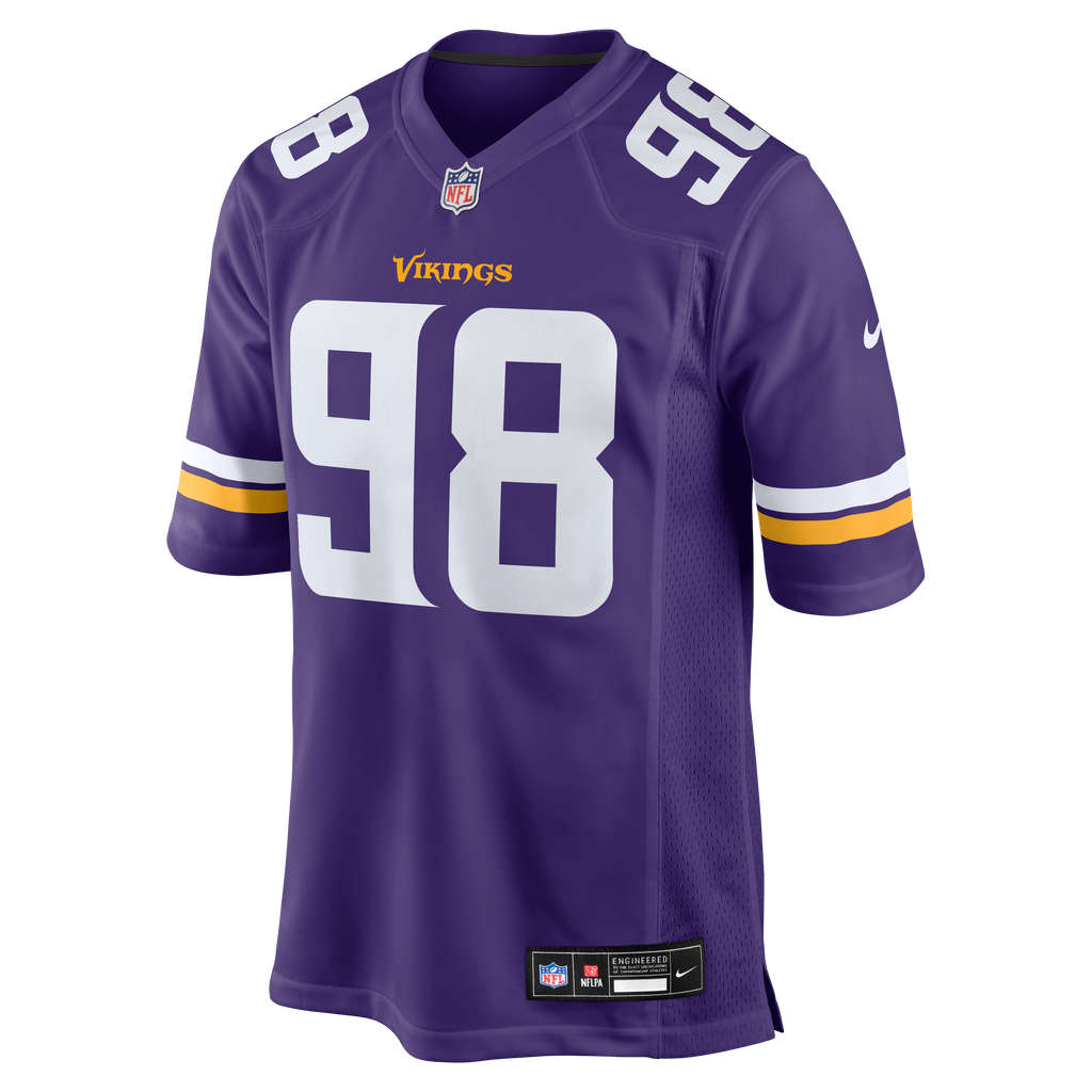 Men's Minnesota Vikings Bo Richter Nike  Purple Team Game Jersey