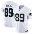 Men's Las Vegas Raiders Brock Bowers Nike White Vapor F.U.S.E. Stitched Limited Jersey