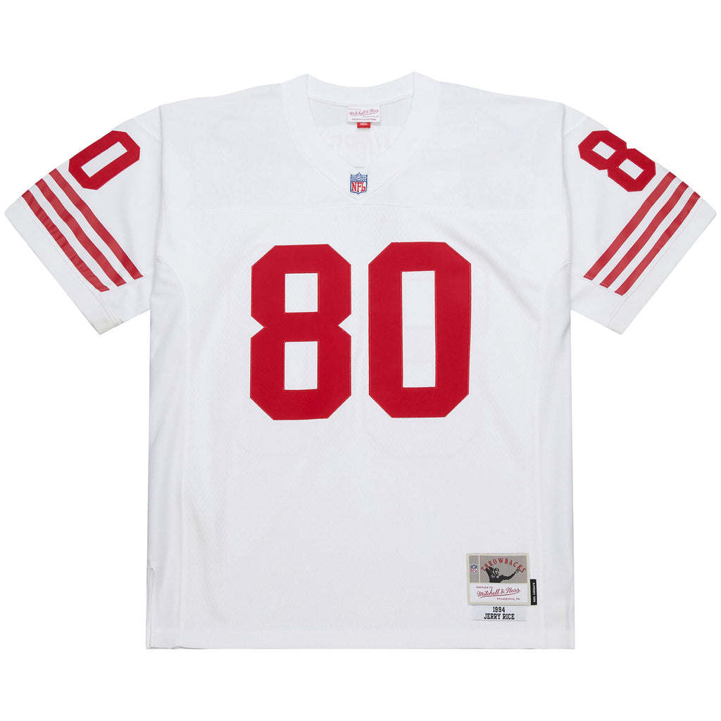 Men's San Francisco 49ers Jerry Rice Mitchell & Ness White 1994 Legacy Replica Jersey