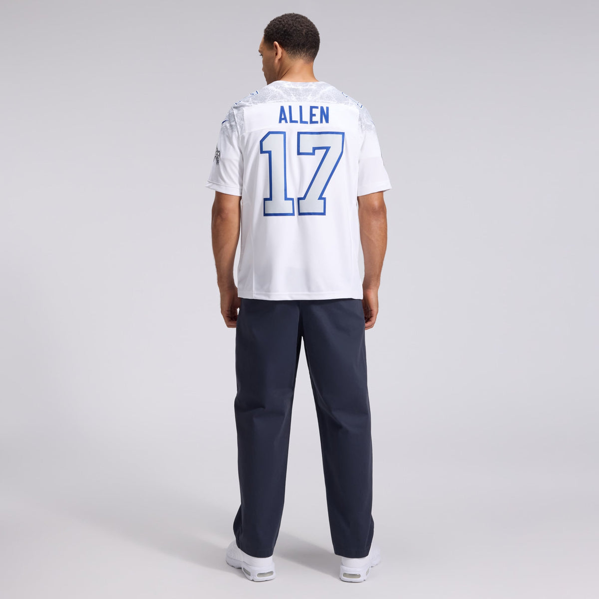 Men's Buffalo Bills Josh Allen Nike White Rivalries Collection Stitched Limited Jersey