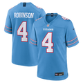 Men's Tennessee Titans Wan'Dale Robinson Nike Light Blue Team Game Jersey