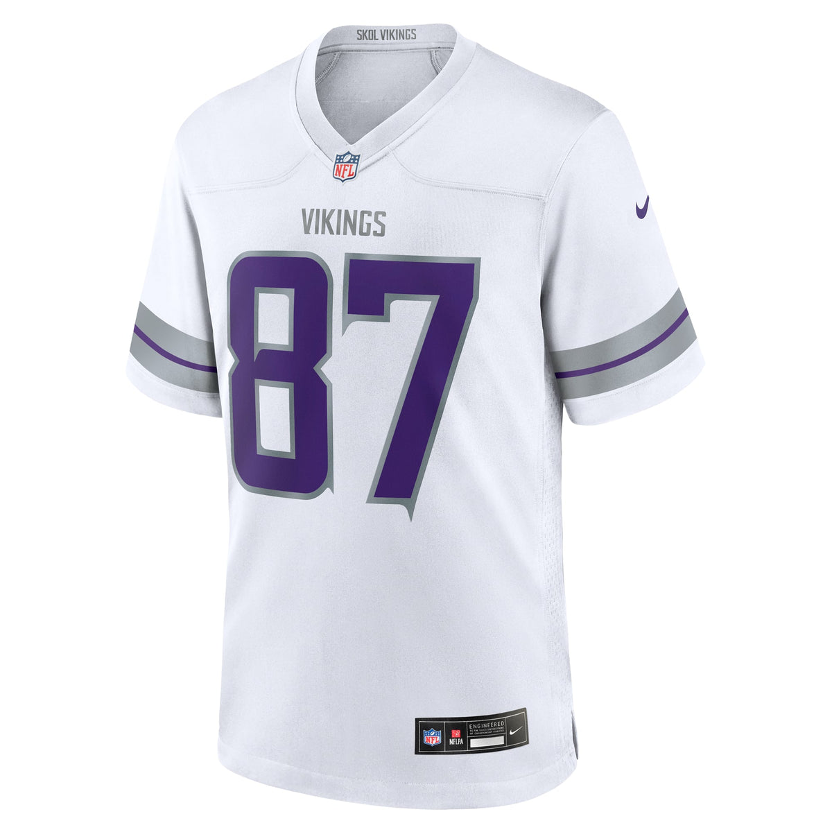Men's Minnesota Vikings T.J. Hockenson Nike White Alternate Game Player Jersey