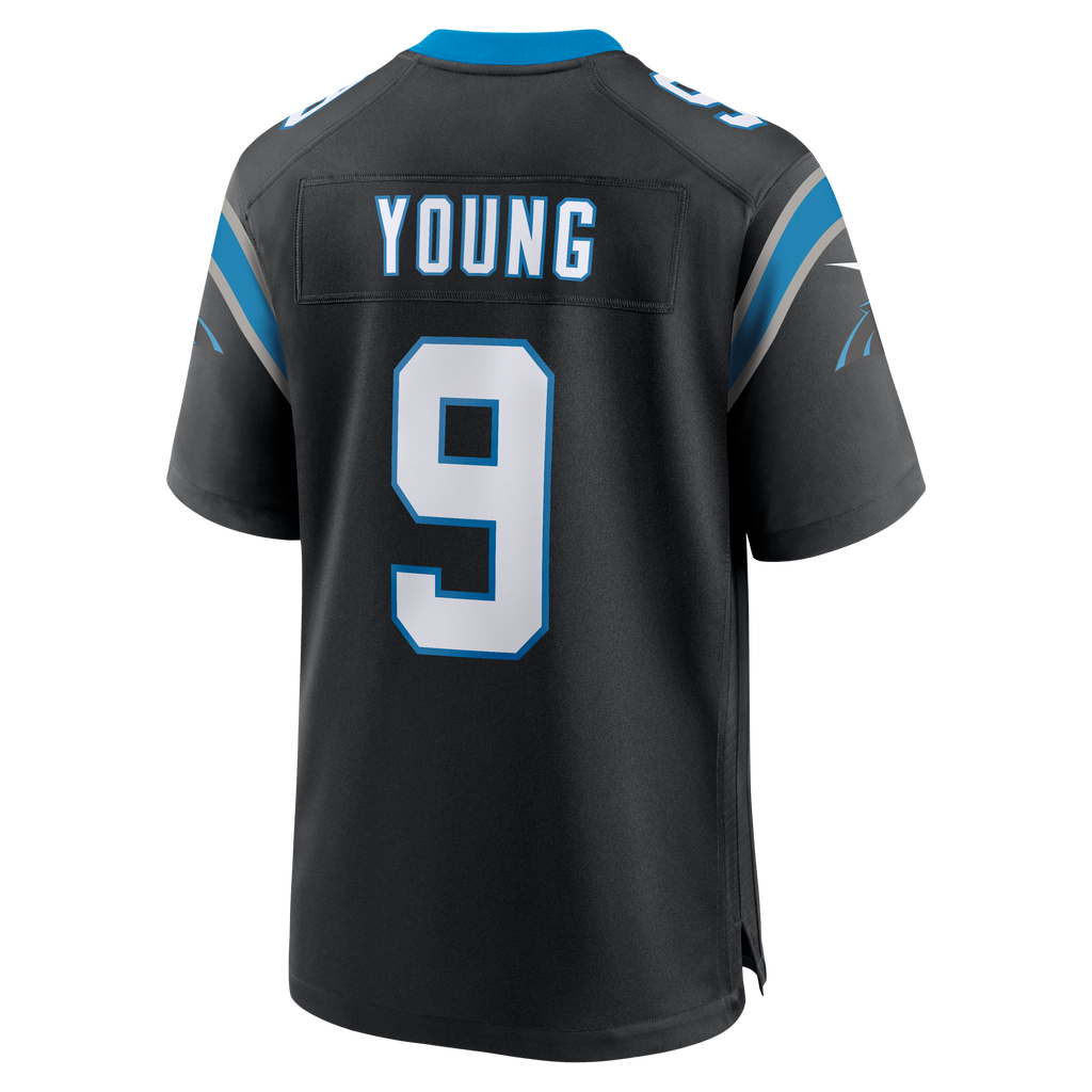 Men's Carolina Panthers Bryce Young Nike Black Team Game Jersey