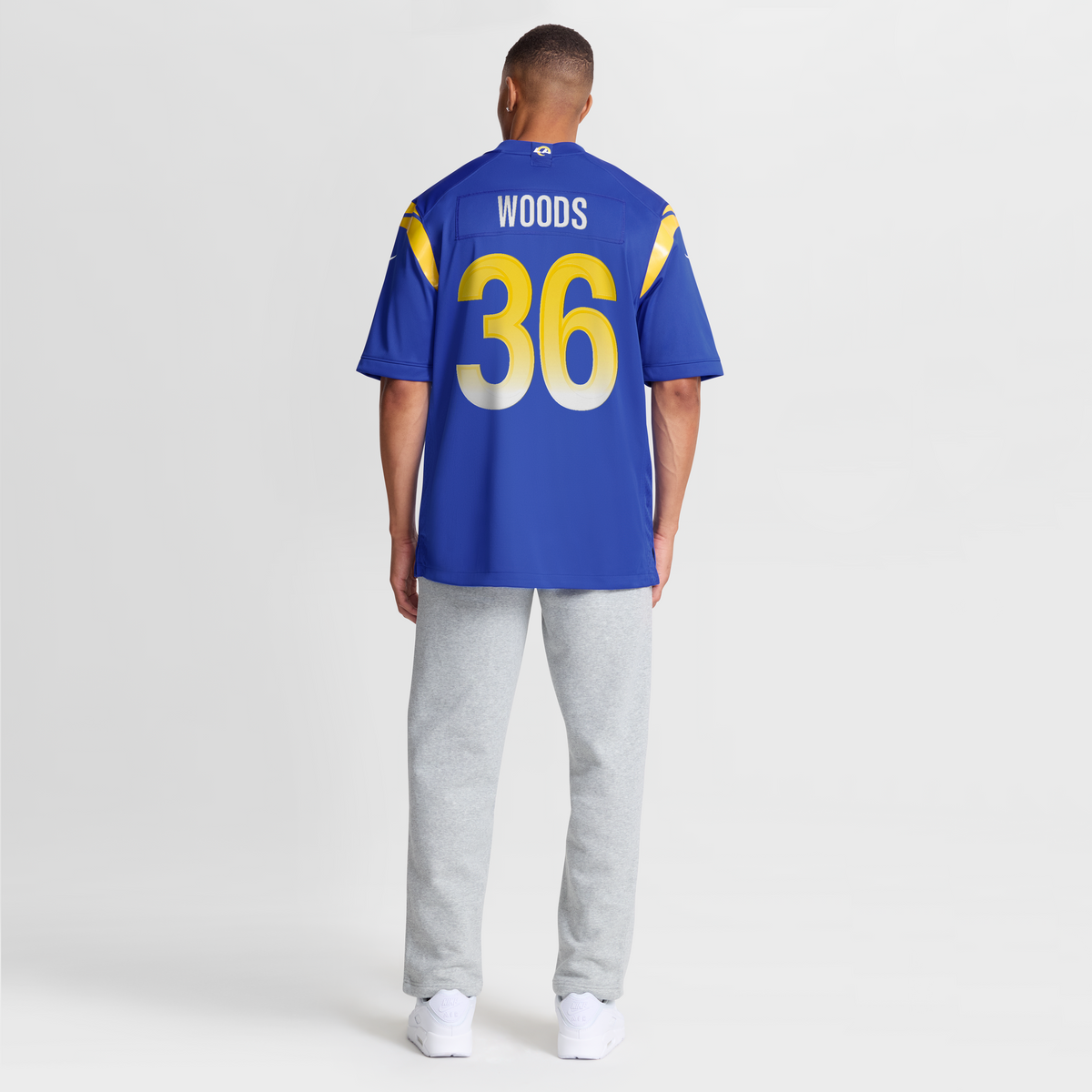 Men's Los Angeles Rams Charles Woods Nike  Royal Game Jersey