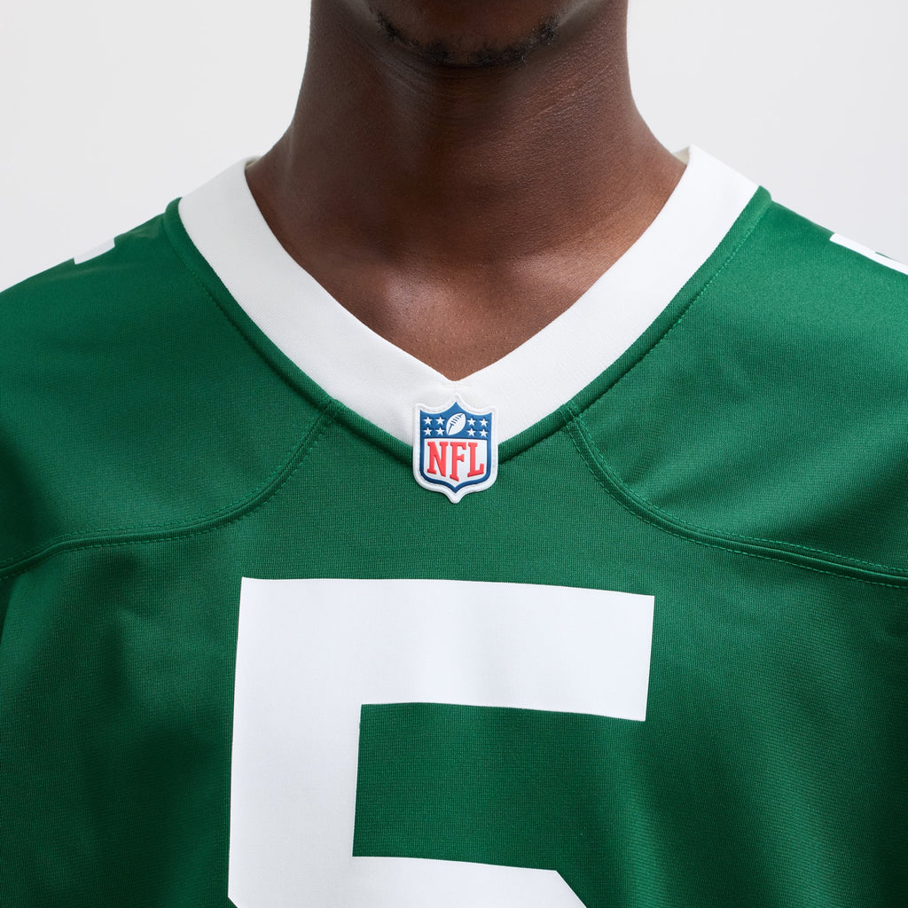 Men's New York Jets Garrett Wilson Nike Legacy White Game Jersey
