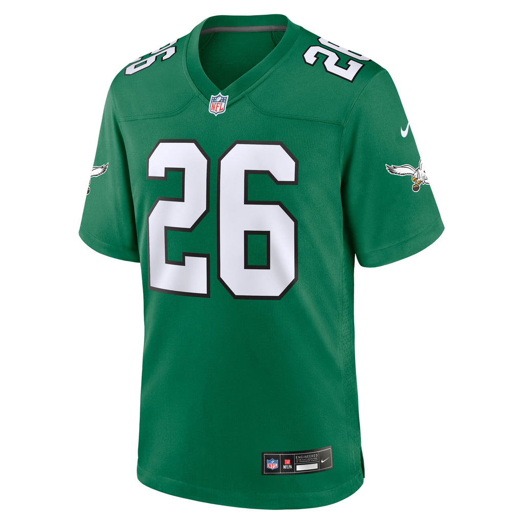 Men's Philadelphia Eagles Saquon Barkley Nike  Midnight Green Team Game Jersey