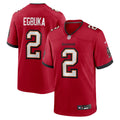 Men's  Tampa Bay Buccaneers Emeka Egbuka Nike Red Team  Game Jersey