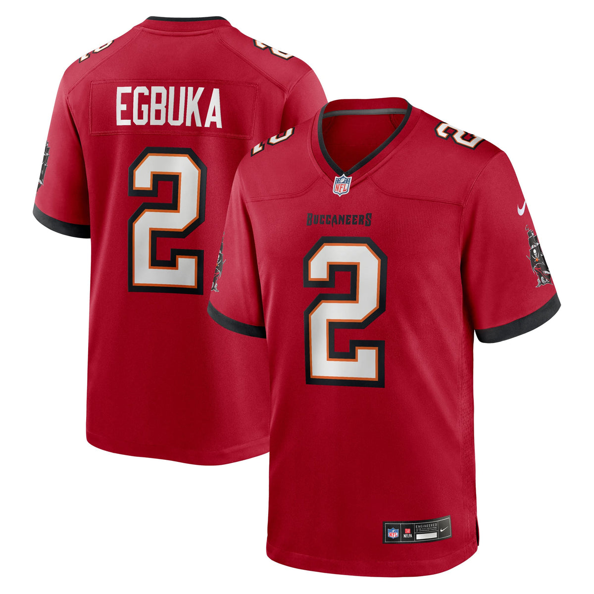 Men's  Tampa Bay Buccaneers Emeka Egbuka Nike White  Game Jersey