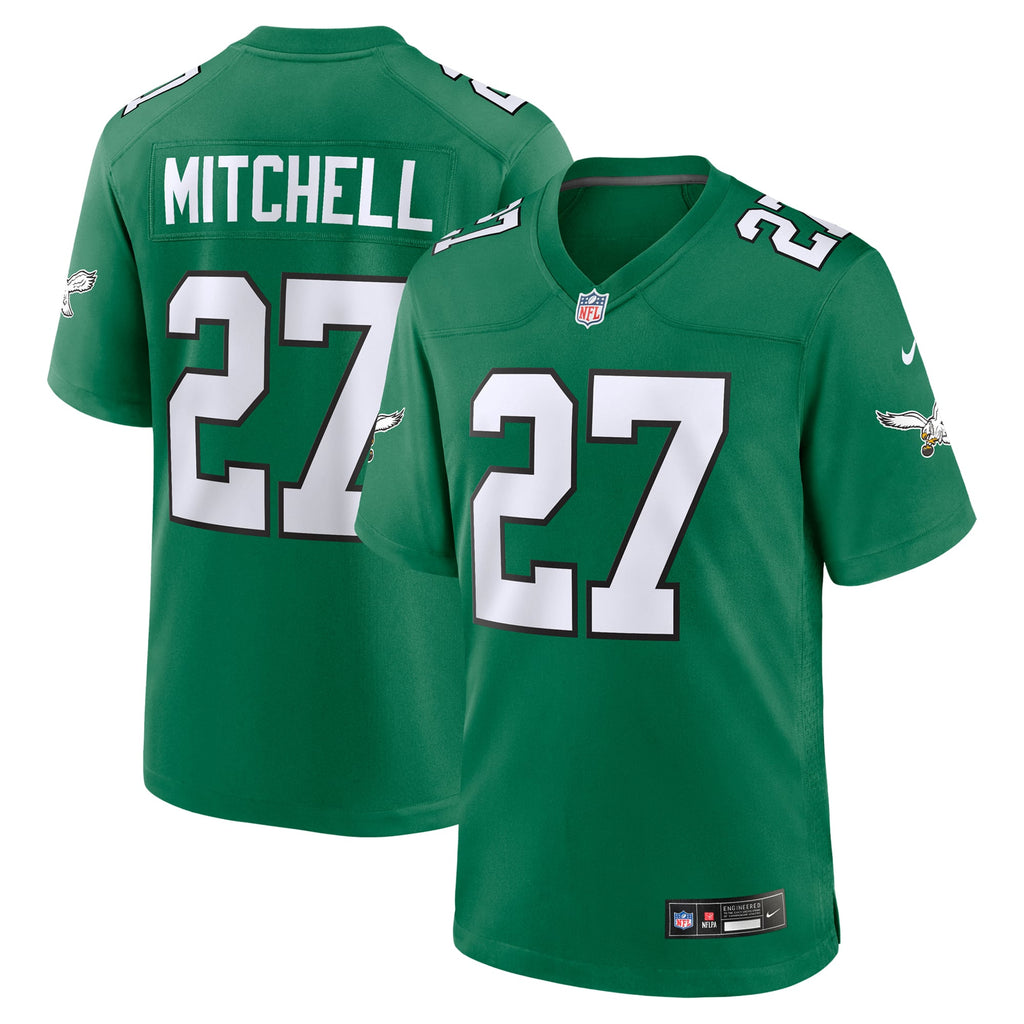 Men's Philadelphia Eagles Quinyon Mitchell Nike  Kelly Green Alternate Game Jersey