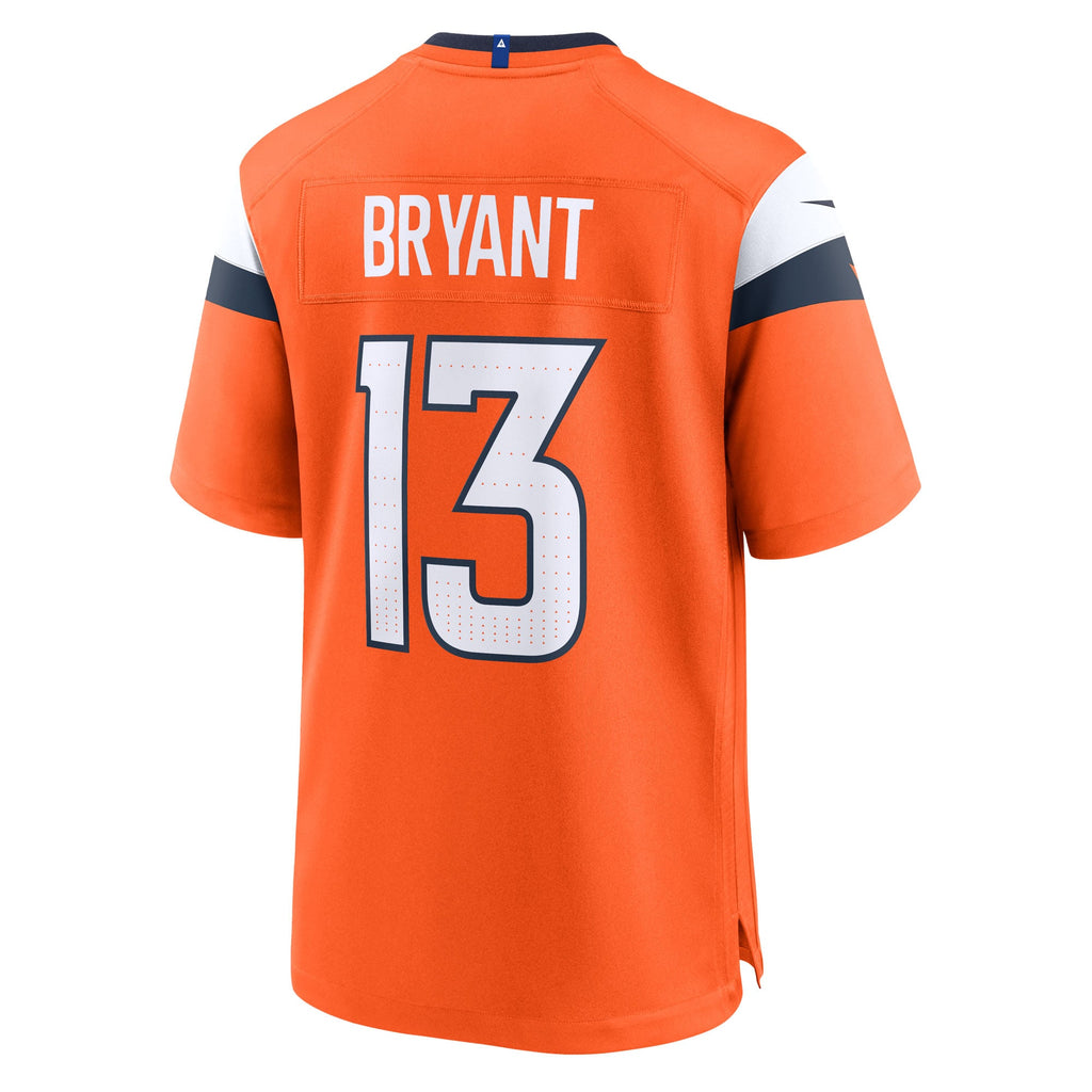 Men's Denver Broncos Pat Bryant Nike  Orange Team Game Jersey