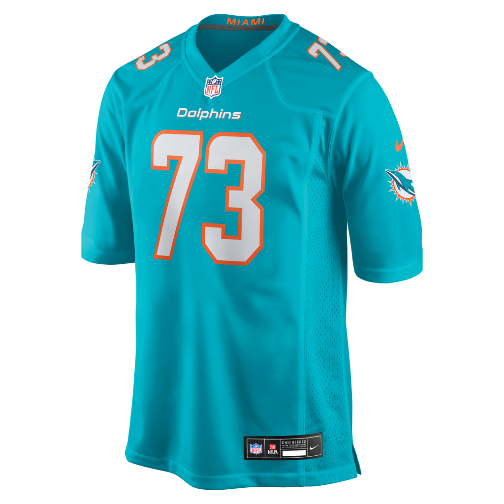 Men's Miami Dolphins Austin Jackson Nike Aqua Game Jersey