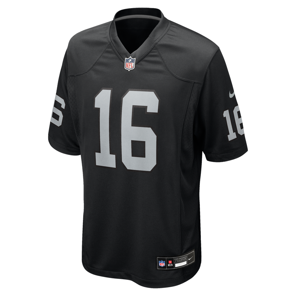 Men's Las Vegas Raiders Jim Plunkett Nike Black Game Retired Player Jersey