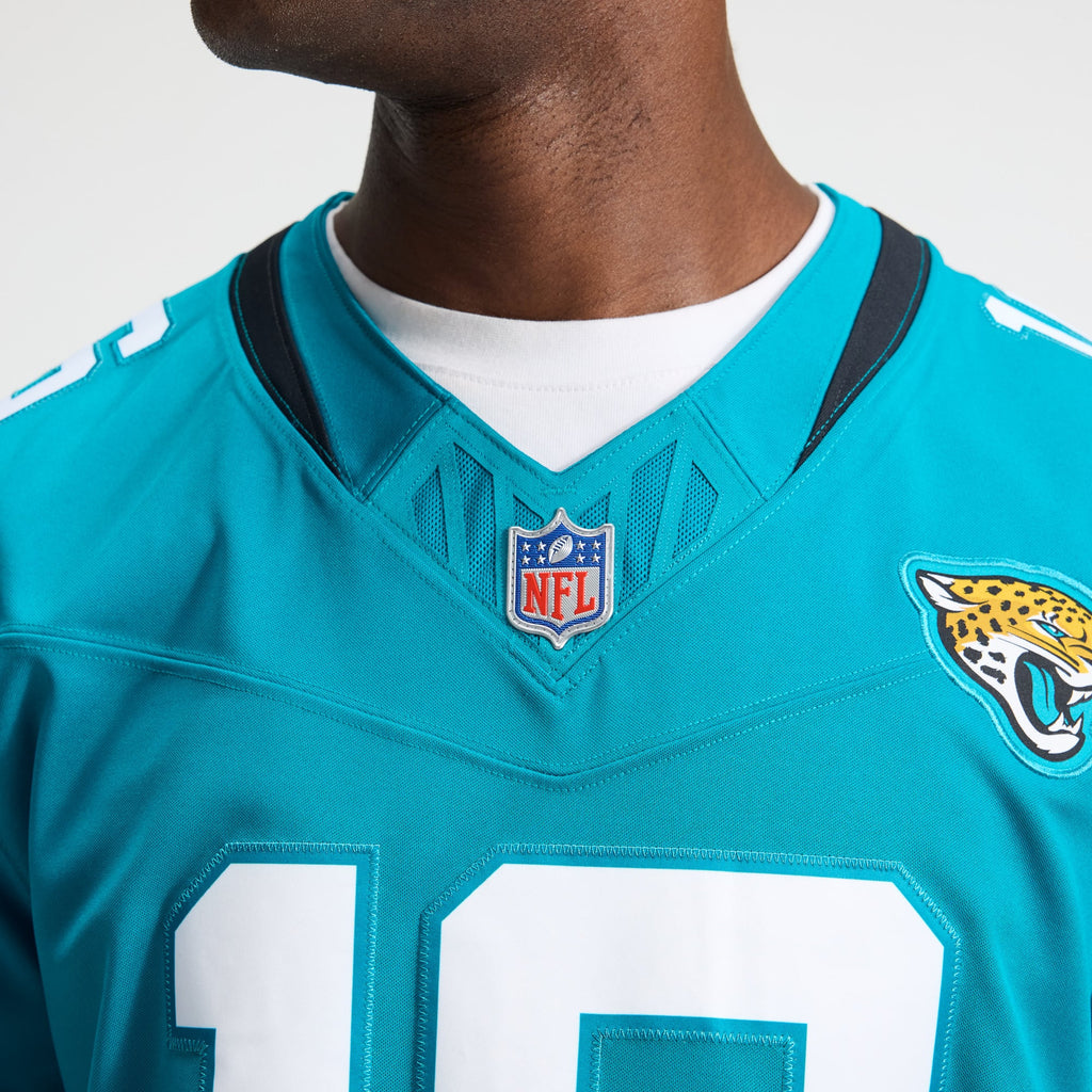 Men's Jacksonville Jaguars Trevor Lawrence Nike Teal Team Vapor F.U.S.E. Stitched Limited Jersey