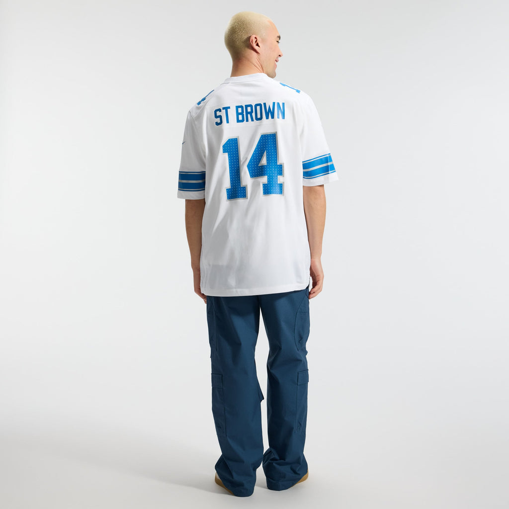 Men's Detroit Lions Amon-Ra St. Brown Nike Black 2nd Alternate Game Jersey