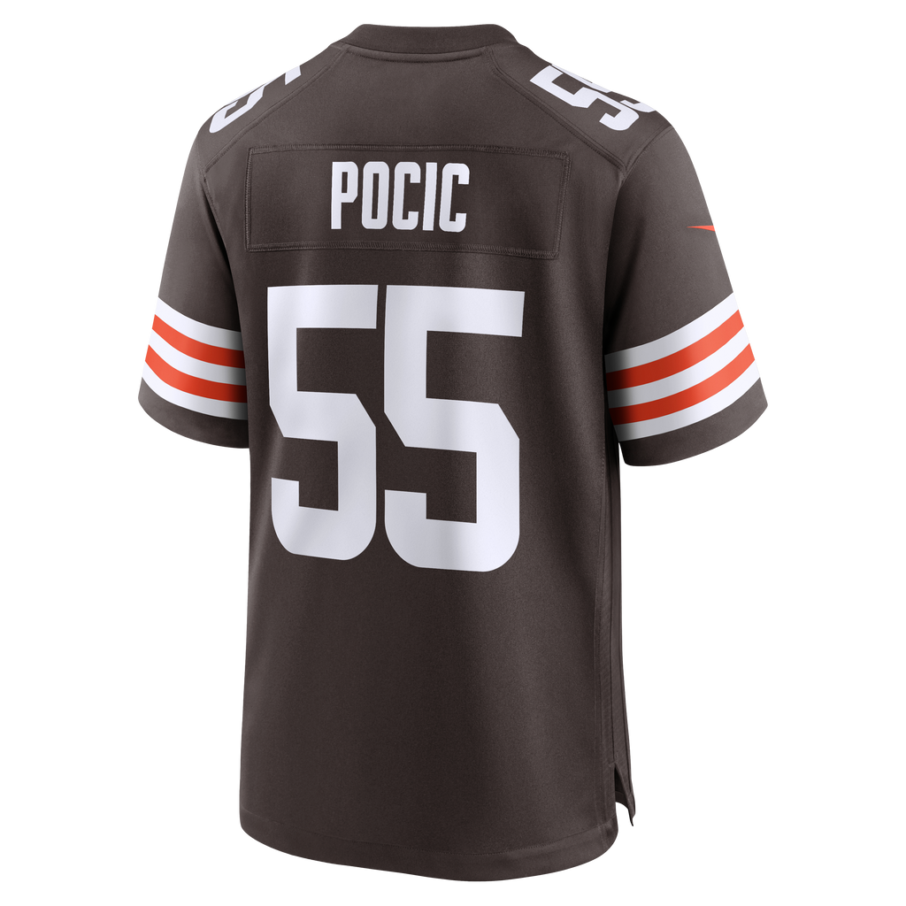 Men's Cleveland Browns Ethan Pocic Nike Brown Game Jersey