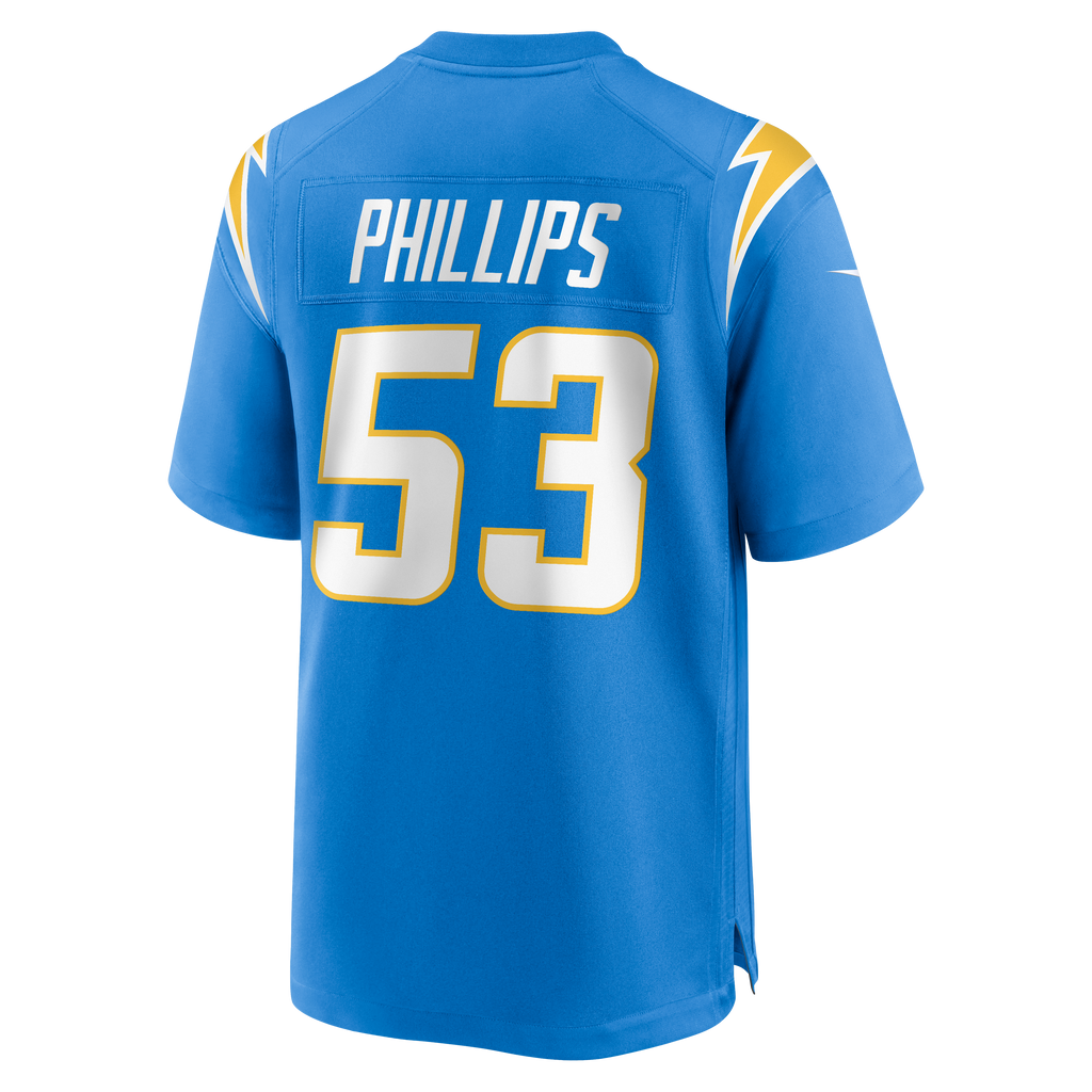 Men's Los Angeles Chargers Del'Shawn Phillips Nike  Powder Blue Team Game Jersey