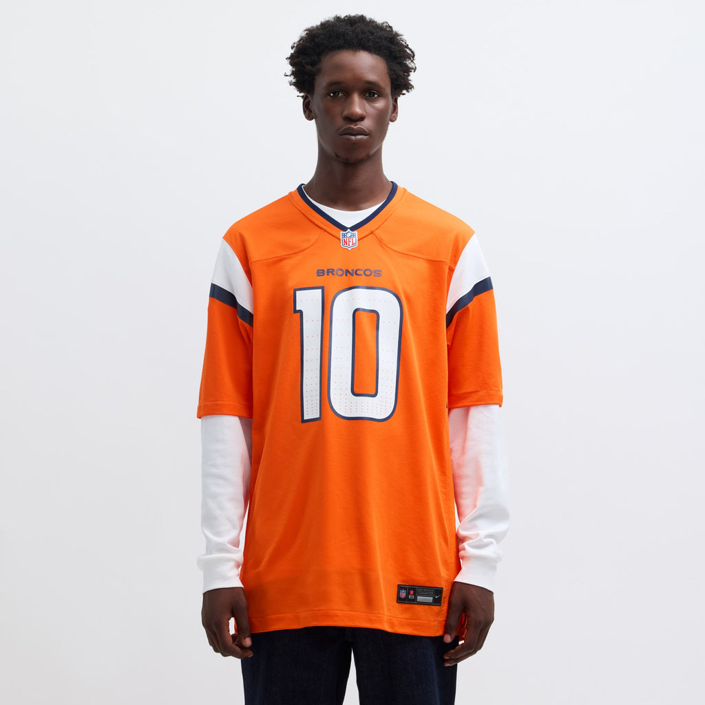 Men's Denver Broncos Bo Nix Nike Orange  Player Game Jersey