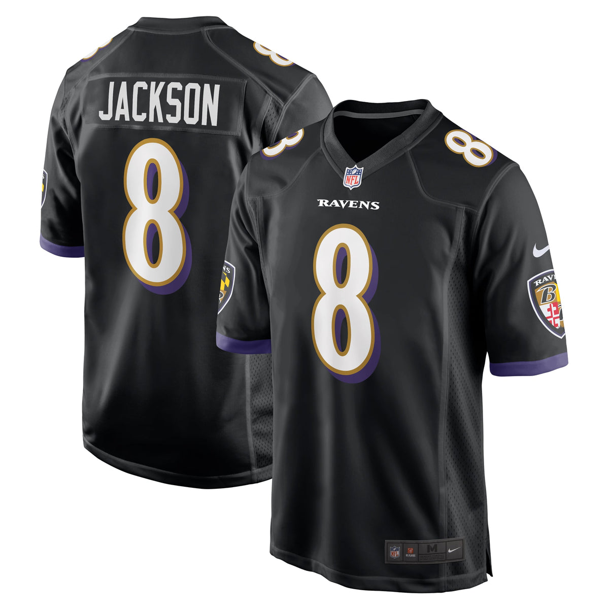 Men's Baltimore Ravens Lamar Jackson Nike Purple Alternate Game Jersey