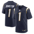 Men's Los Angeles Chargers Quentin Johnston Nike Navy Alternate Super Chargers Game Player Jersey