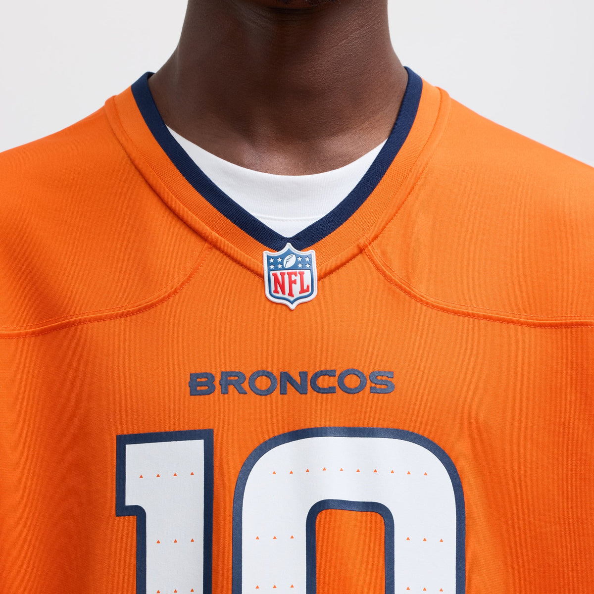 Men's Denver Broncos Bo Nix Nike  Navy Alternate Game Jersey