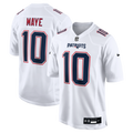 Men's New England Patriots Drake Maye Nike Tundra White Game Jersey