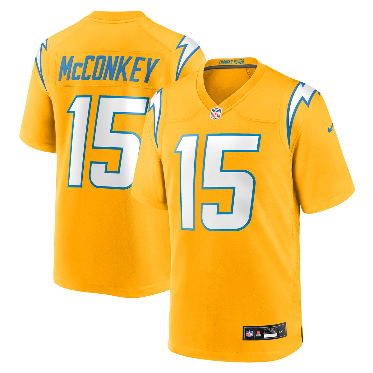 Men's Los Angeles Chargers Ladd McConkey Nike Navy Alternate Super Chargers Game Player Jersey