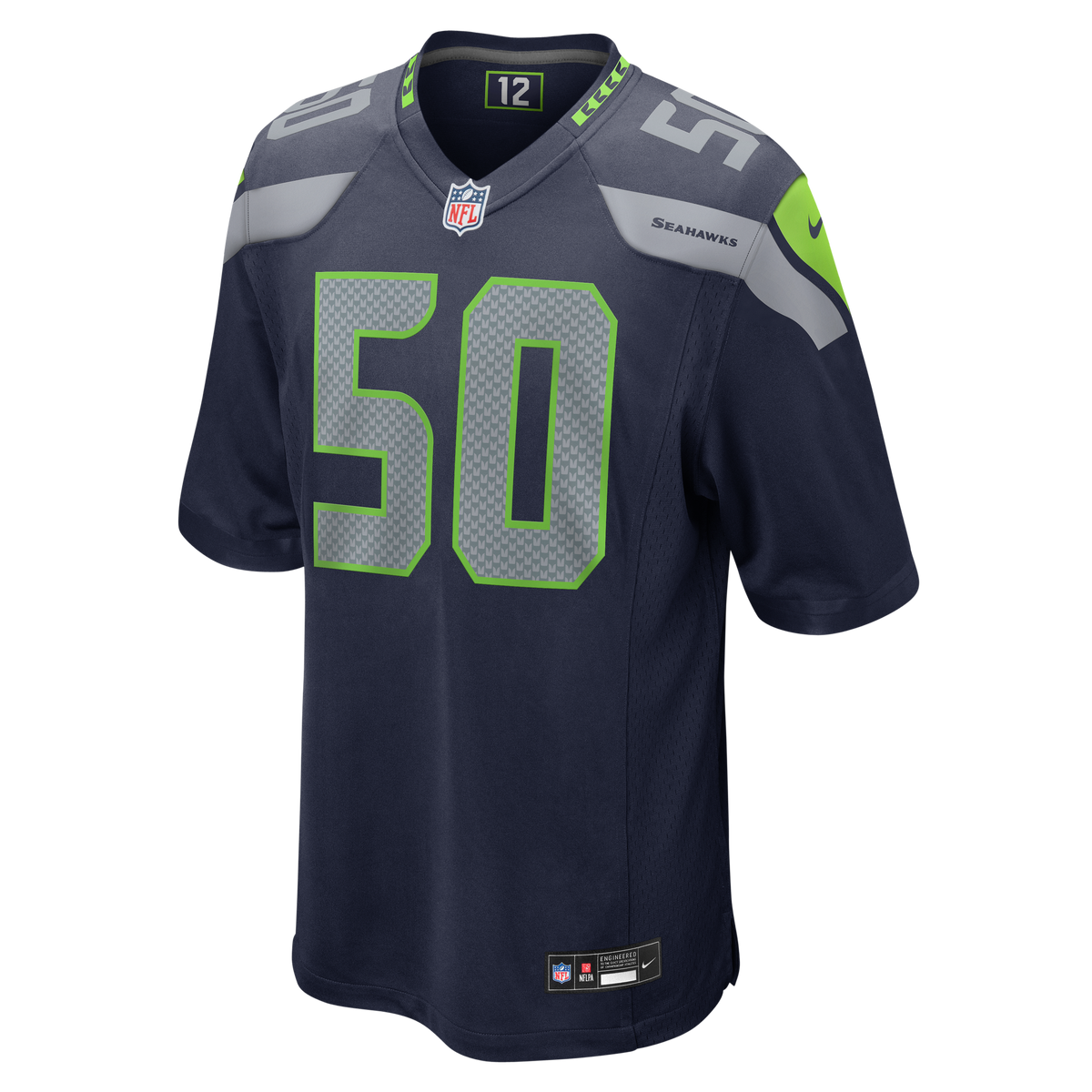Men's Seattle Seahawks Jared Ivey Nike College Navy Team Game Jersey