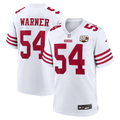Men's San Francisco 49ers Fred Warner Nike White 80th Anniversary Game Jersey