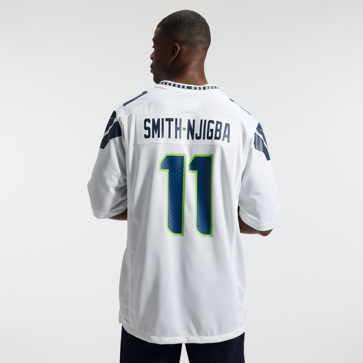 Men's Seattle Seahawks Jaxon Smith-Njigba Nike Royal Throwback Player Game Jersey