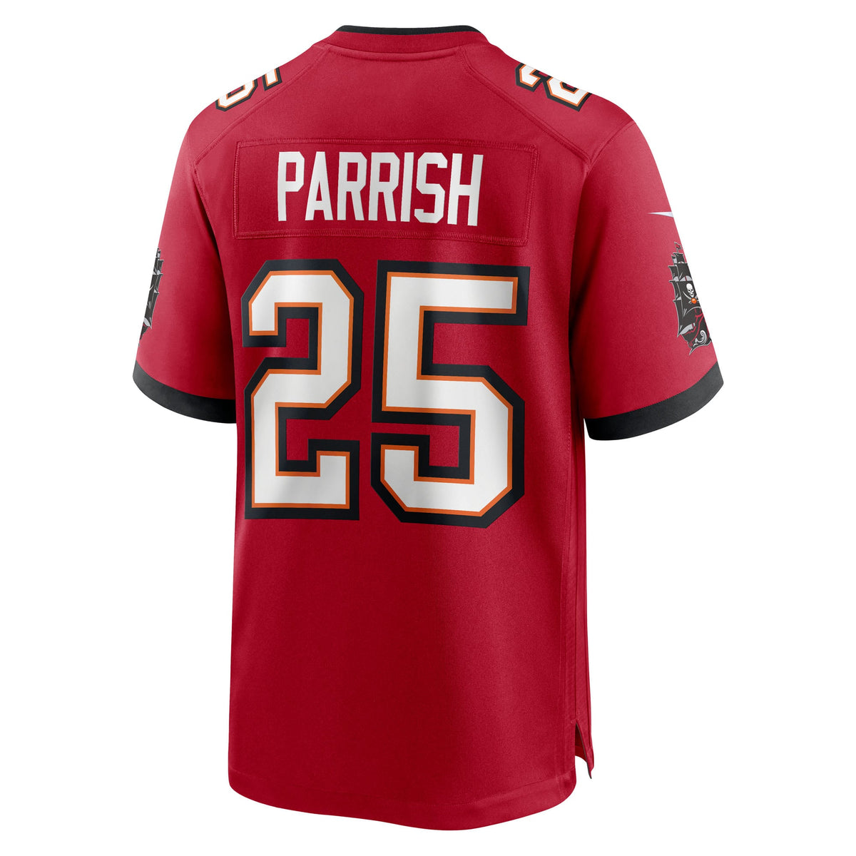 Men's Tampa Bay Buccaneers Jacob Parrish Nike  Red Team Game Jersey