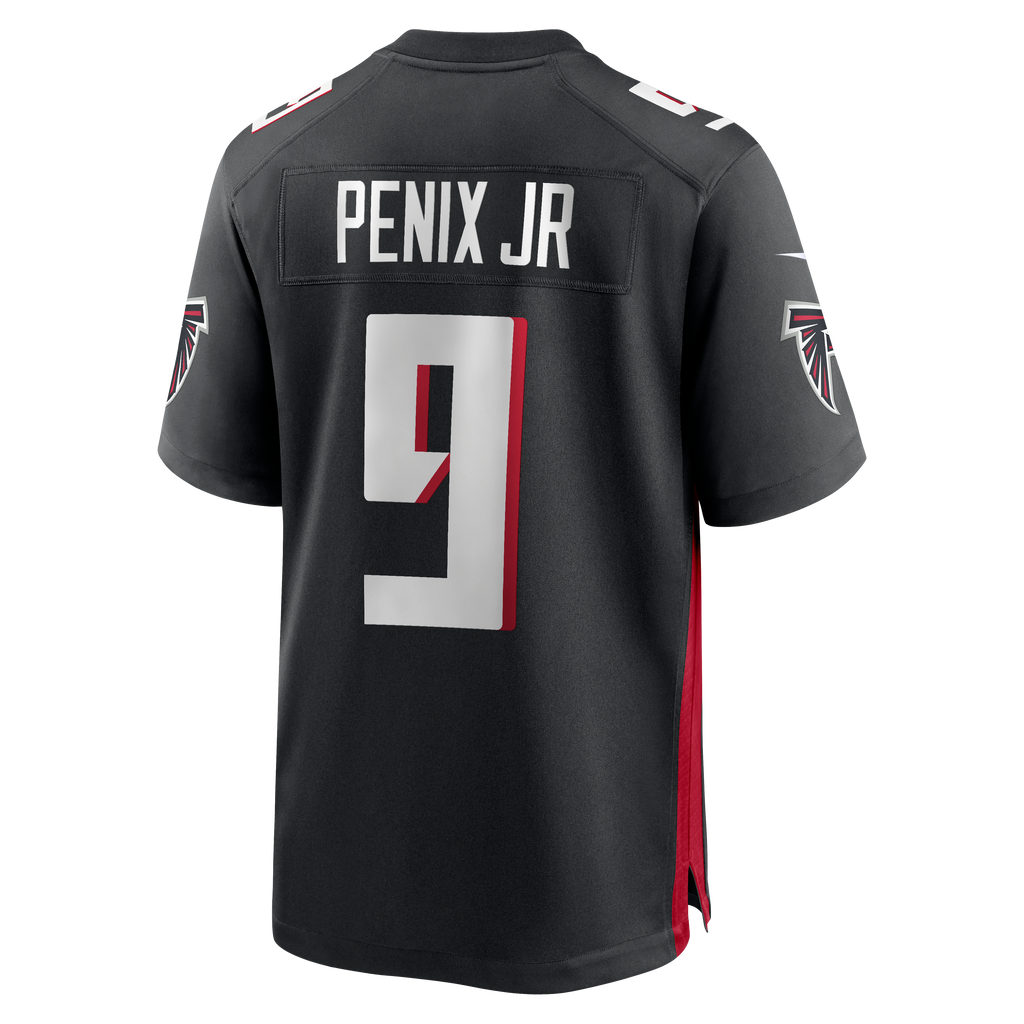 Men's Atlanta Falcons Michael Penix Jr. Nike Black  Player Game Jersey