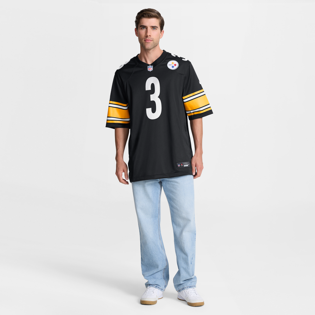 Men's Pittsburgh Steelers Jaquan Brisker Nike Black Team Game Jersey