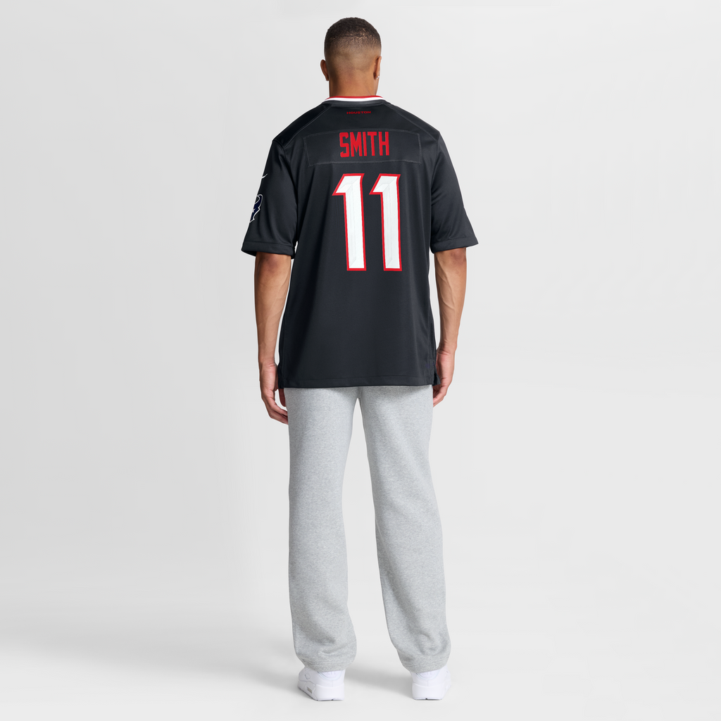 Men's Houston Texans Tremon Smith Nike  Navy Team Game Jersey